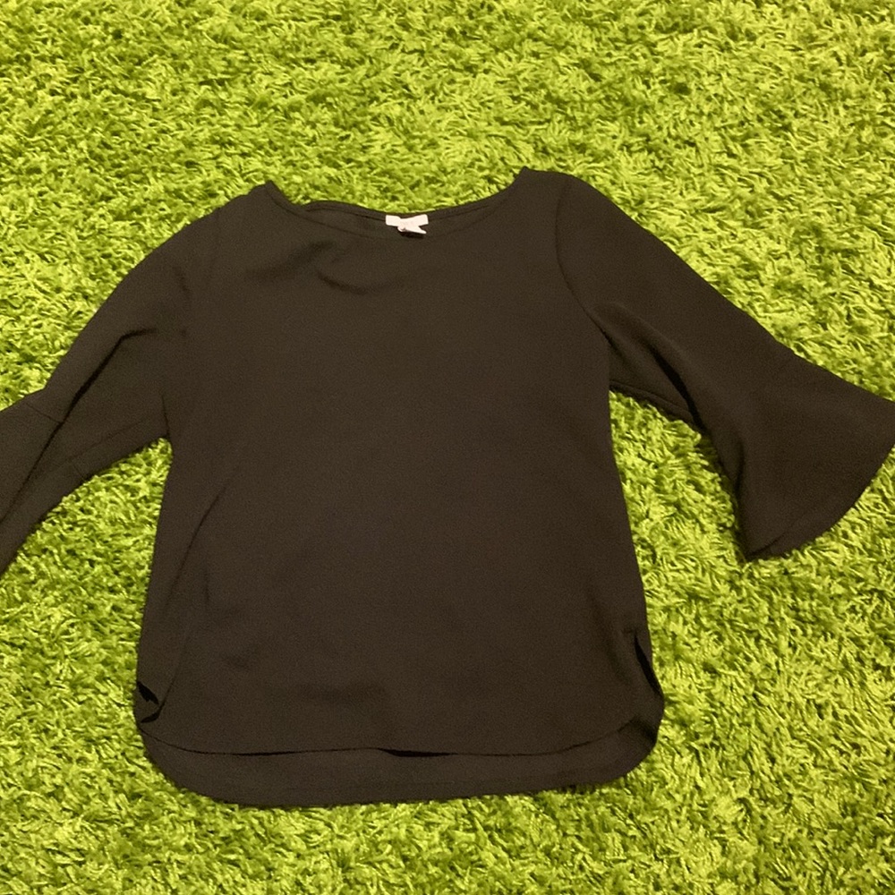 Bar 111 black bell shaped 3/4 sleeve blouse